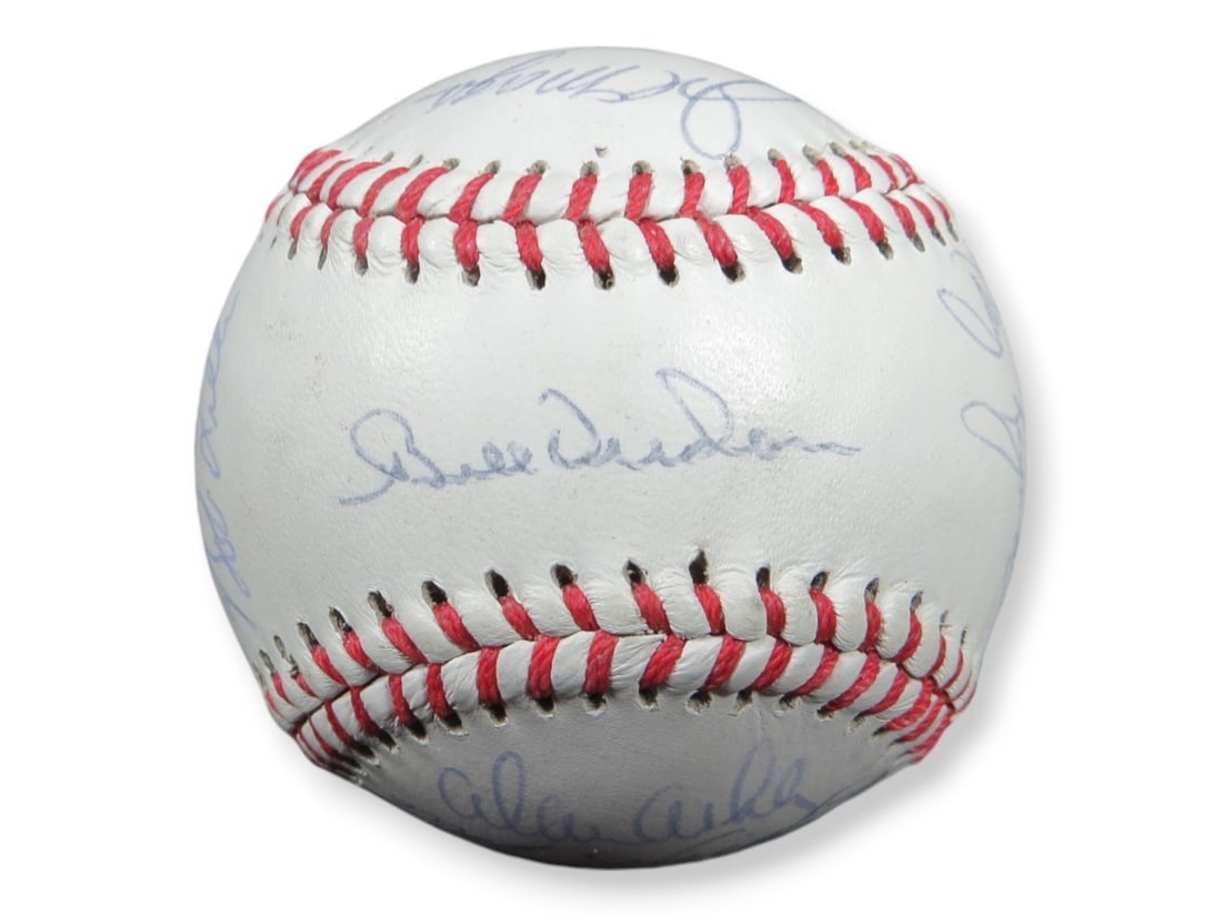 1980 Houston Astros Autographed Baseball Nolan Ryan Bill Virdon Art Howe (1 of 8)