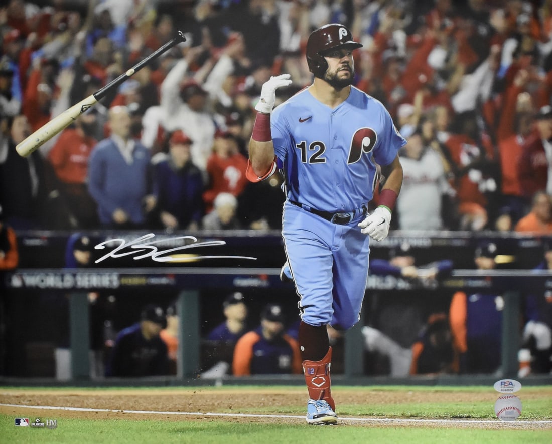 PSA DNA Authenticated Kyle Schwarber Phillies 16x20 Autographed Photo (1 of 4)