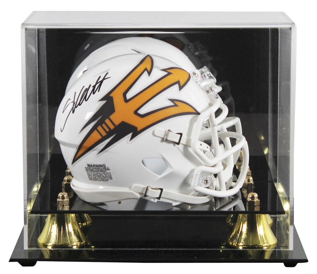 Cameron Skattebo signed Arizona State mini helmet with JSA case (1 of 3)