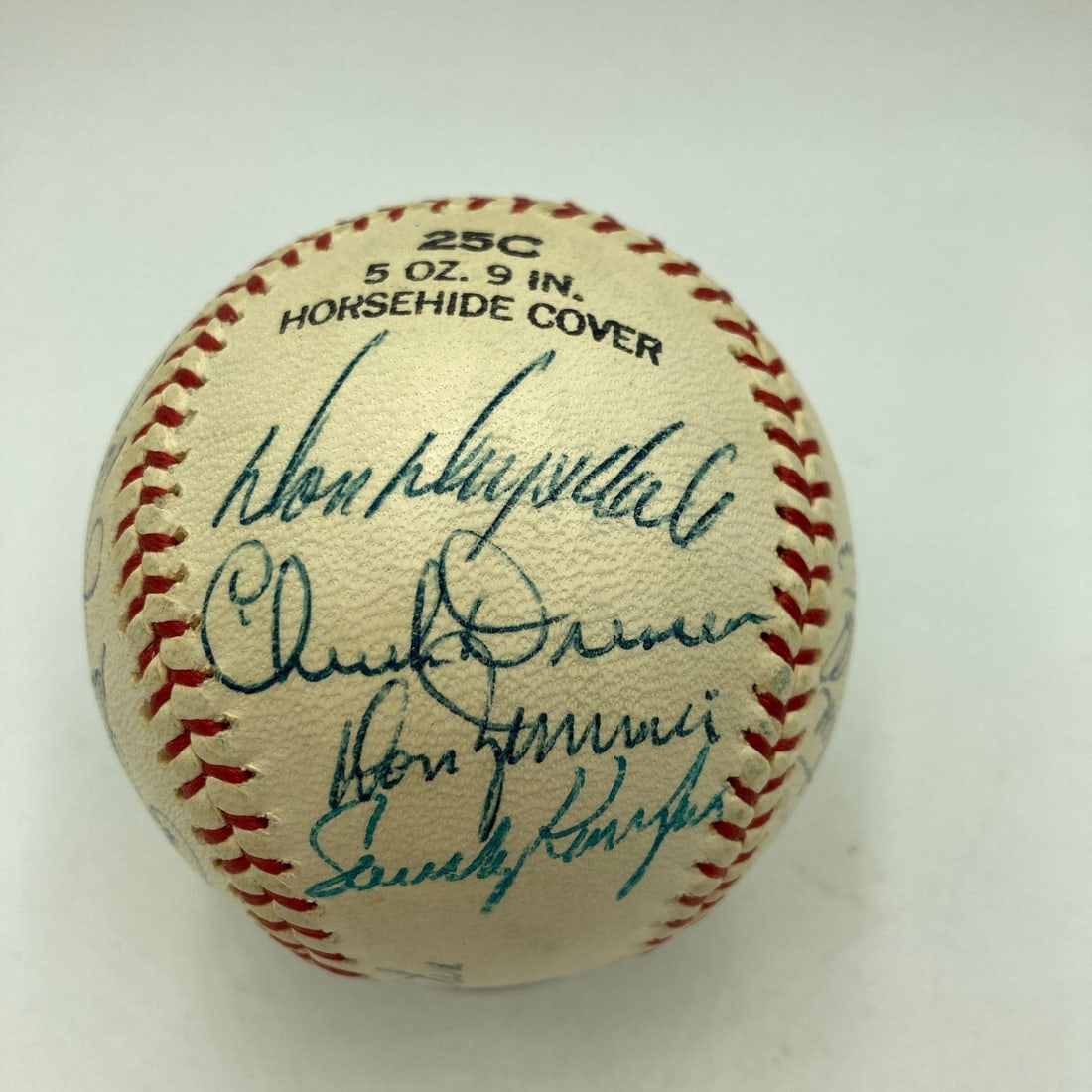 Los Angeles Dodgers 1959 World Series Champions Signed Baseball JSA: Los Angeles Dodgers 1959 World Series Champions Signed Baseball JSA Original team-signed baseball commemorating the 1959 Los Angeles Dodgers World Series championship. This pre-owned ball features 24 