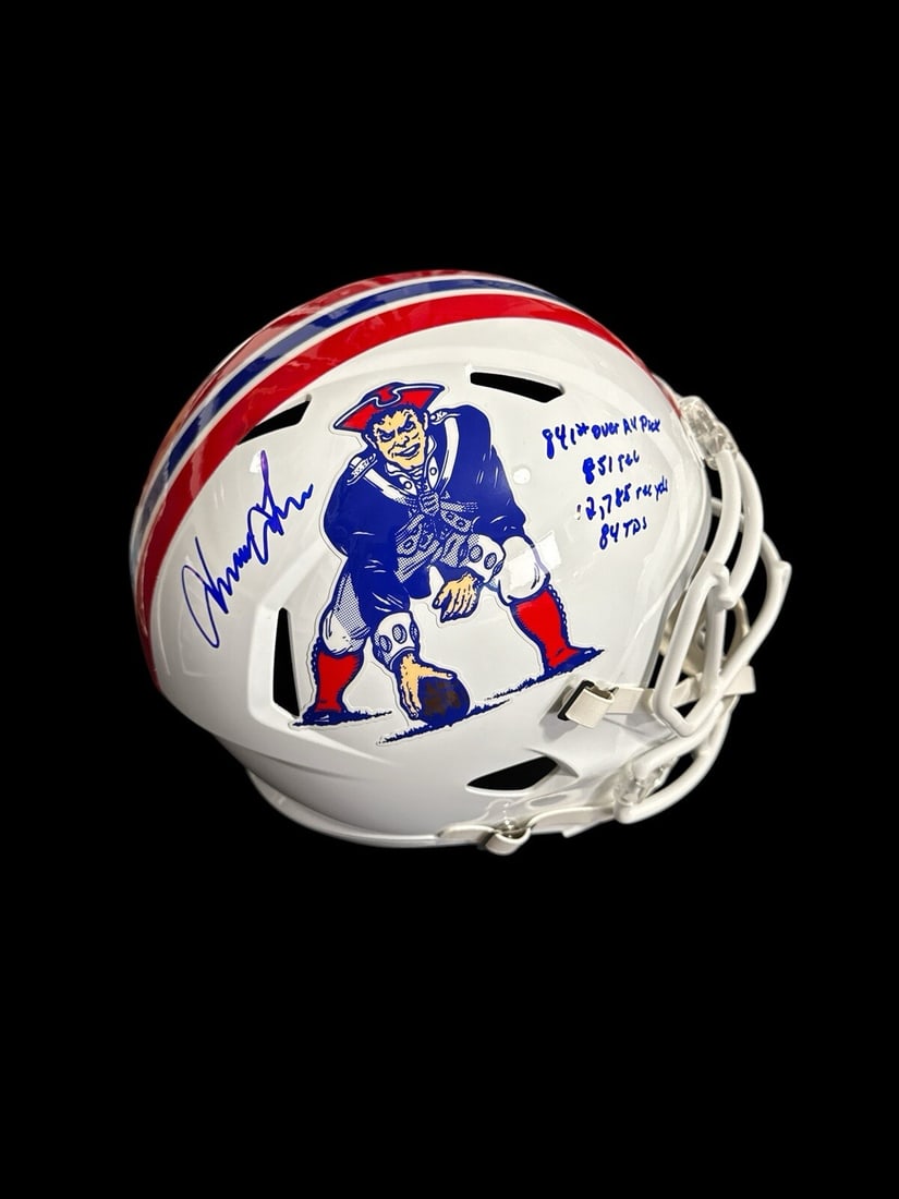 PSA authenticated Irving Fryar Patriots replica helmet (1 of 5)