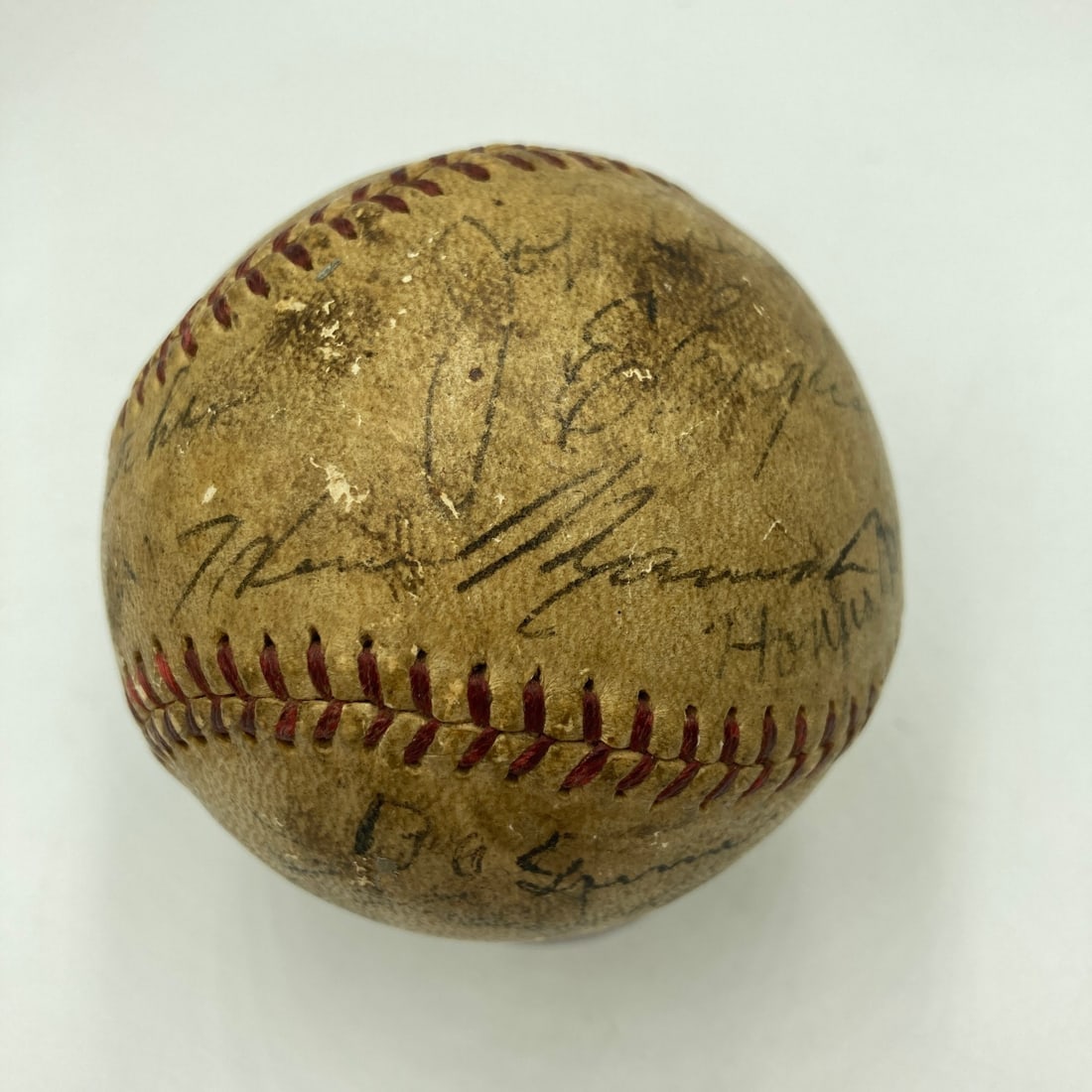 Official NL Frick baseball signed by 19 players incl Honus Wagner BAS LOA (1 of 13)