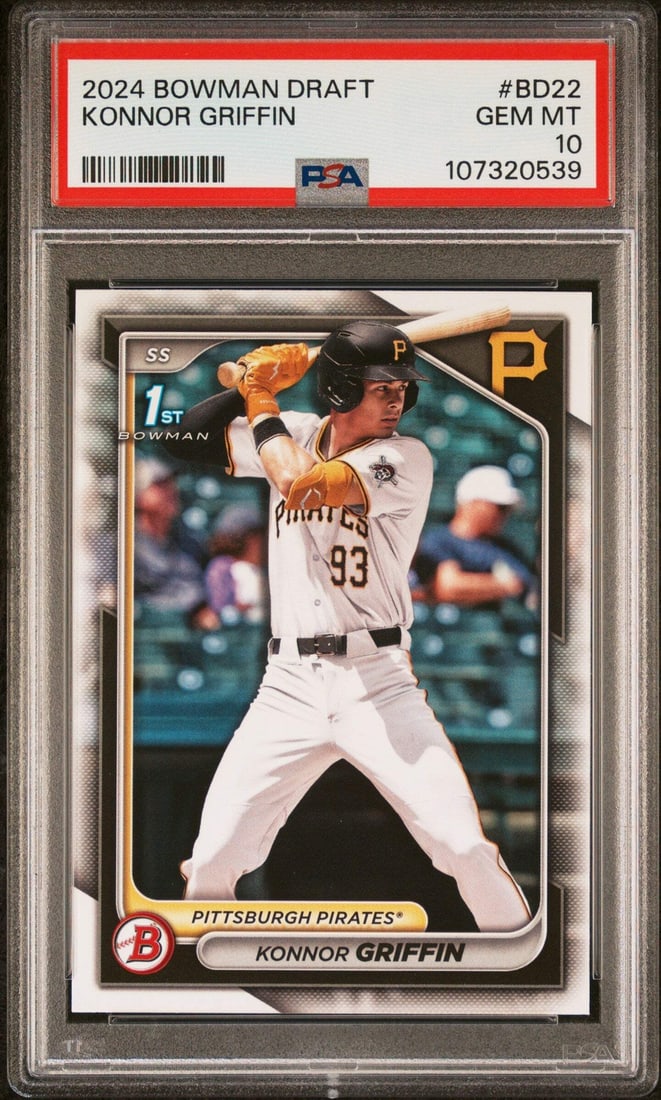 PSA 10 Bowman Draft #BD22 Konnor Griffin 2024 Rookie MLB Baseball Card (1 of 2)