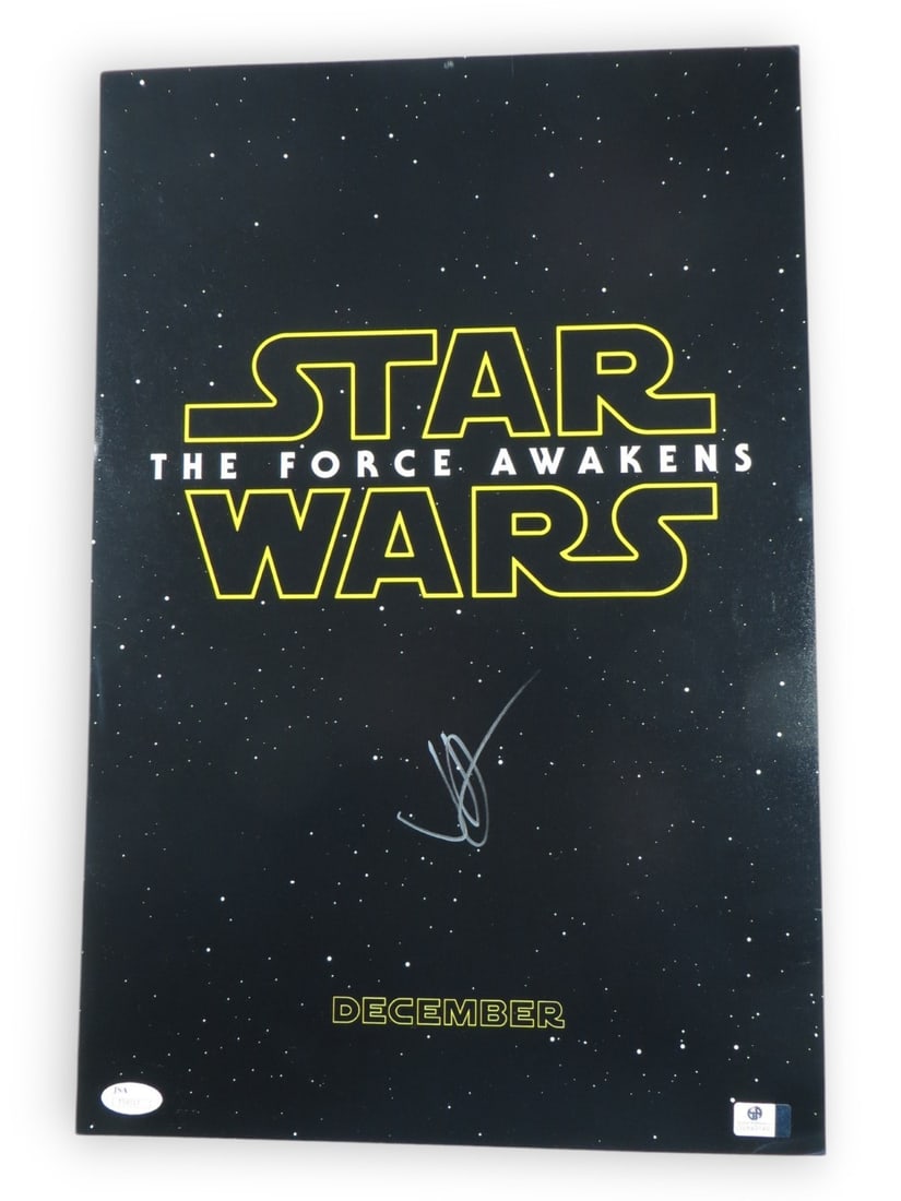 J.J. Abrams Signed Star Wars The Force Awakens 12X18 Photo JSA Authenticated (1 of 2)