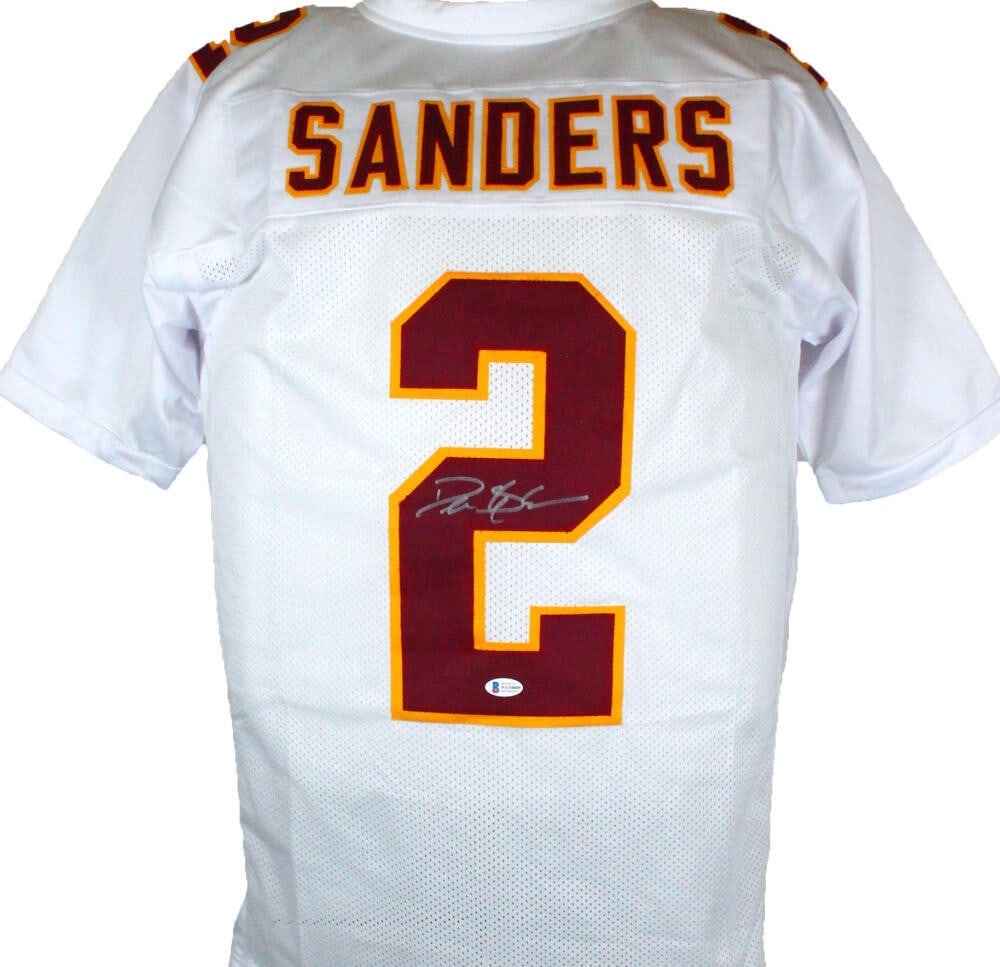 Beckett Authenticated Deion Sanders Signed College Jersey White (1 of 3)