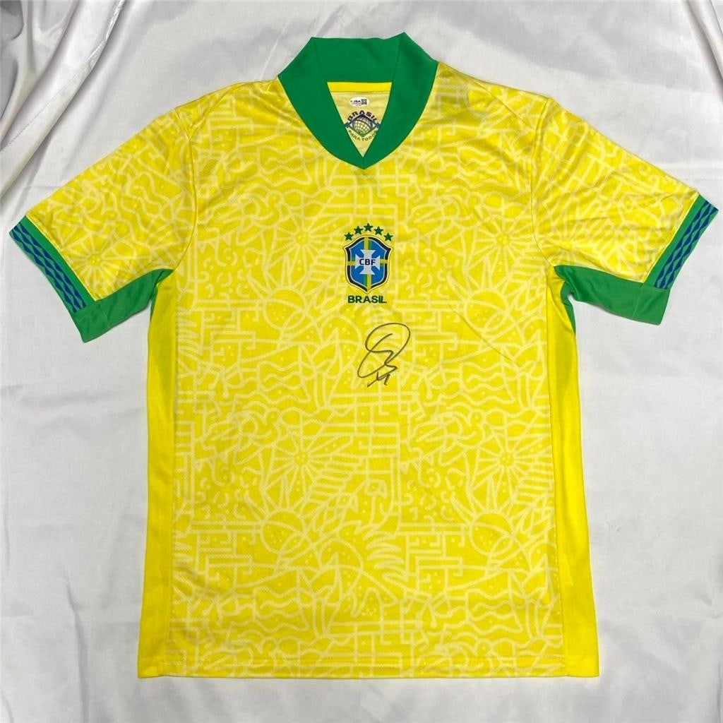JSA authenticated Brazil soccer jersey signed by Vinicius Junior (1 of 4)