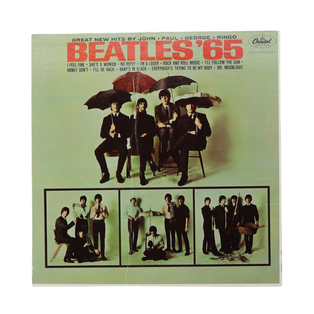 Vintage 1965 Beatles '65 promotional display (1 of 3)