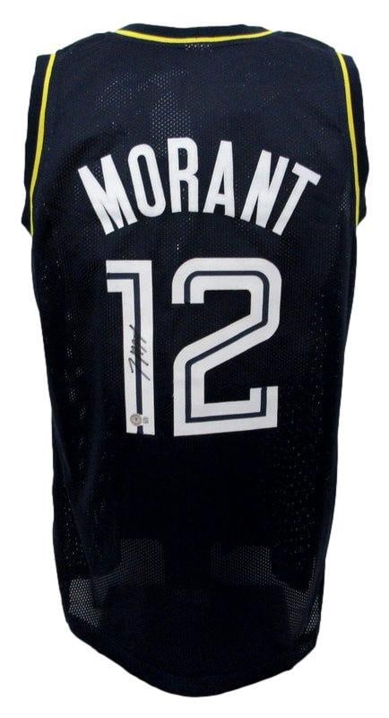 Ja Morant Signed Black Custom Jersey Memphis Grizzlies BAS Authenticated (1 of 5)