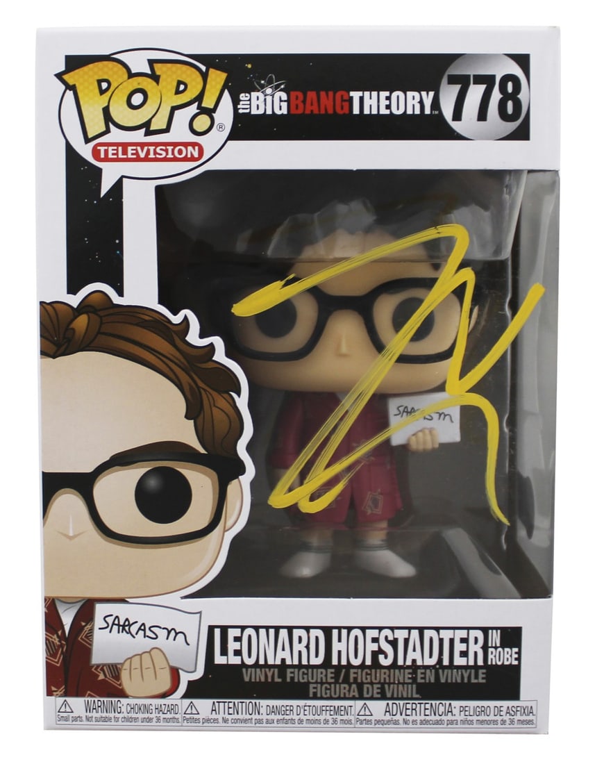 Beckett Authenticated Leonard Hofstadter Funko Pop Signed by Johnny Galecki (1 of 7)