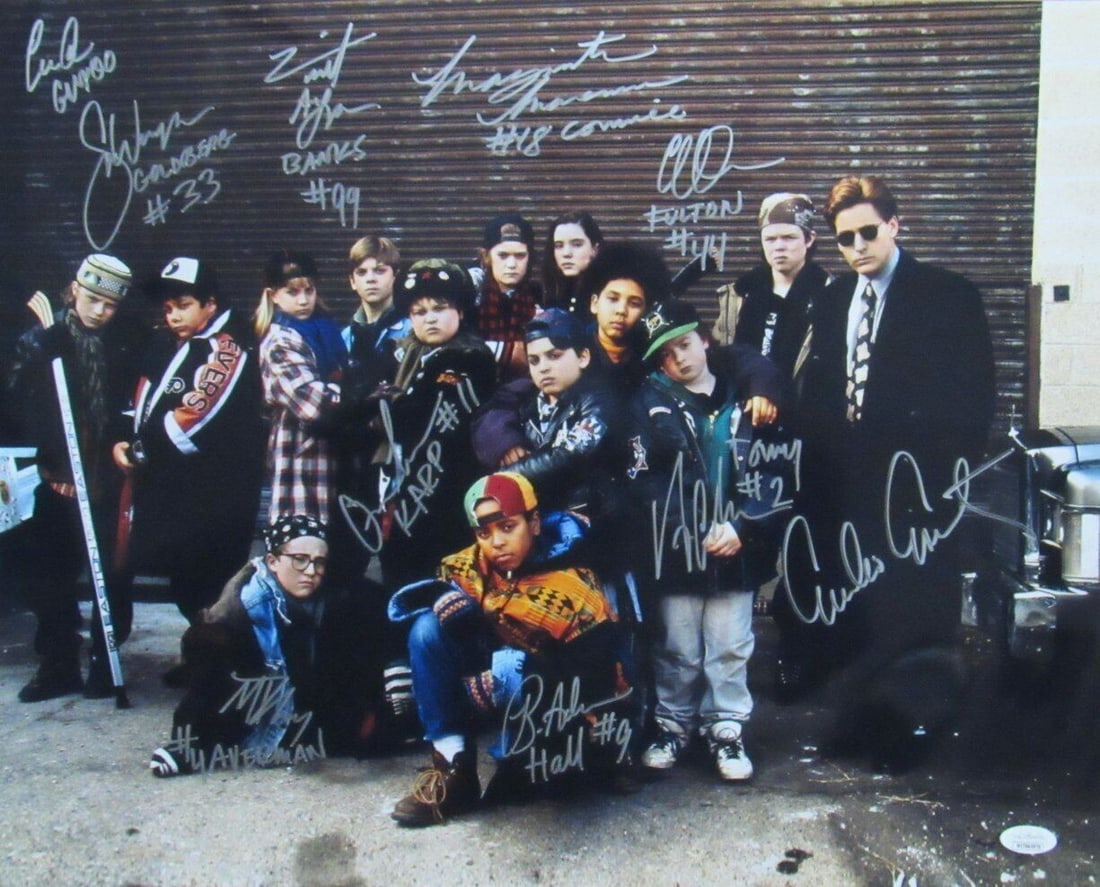 16x20 Photo Signed by 10 Mighty Ducks Cast Including Emilio Estevez JSA Authenticated (1 of 5)