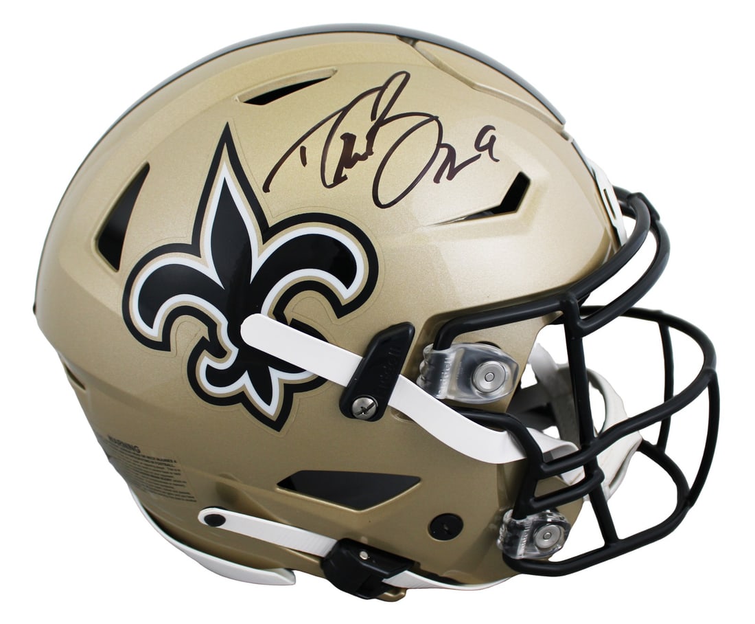 Drew Brees autographed Riddell Speed Flex full size Saints helmet BAS (1 of 4)