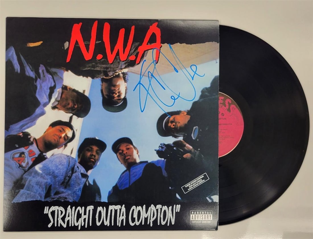Signed NWA Straight Outta Compton Vinyl Album Autographed by Ice Cube Beckett Authenticated (1 of 5)