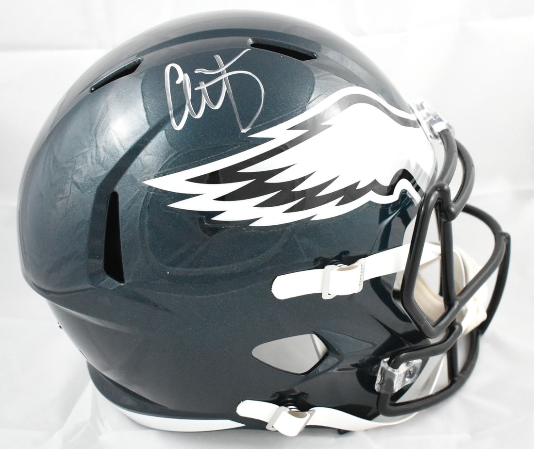 Philadelphia Eagles full size speed helmet Alshon Jeffery autographed Beckett holo (1 of 5)