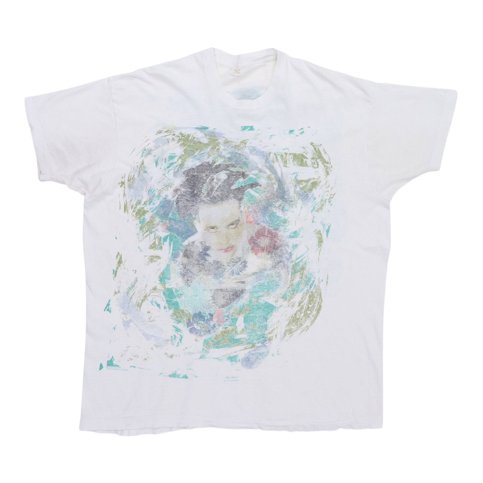 Vintage 1989 The Cure Prayer Tour White Band Shirt (1 of 6)