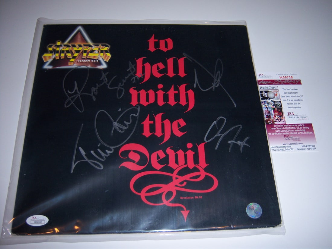 Stryper Signed To Hell With The Devil Album With Four JSA Authenticated Signatures (1 of 1)