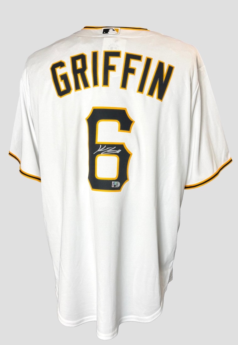 MLB authenticated Nike Pittsburgh Pirates jersey signed by Konnor Griffin (1 of 5)