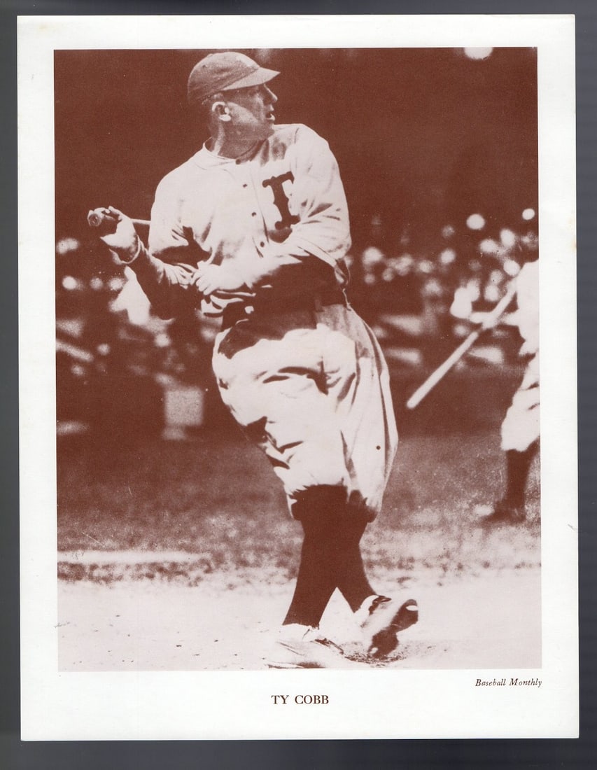 Ty Cobb Detroit Tigers 8.5X11 Original Baseball Monthly Photo (1 of 1)