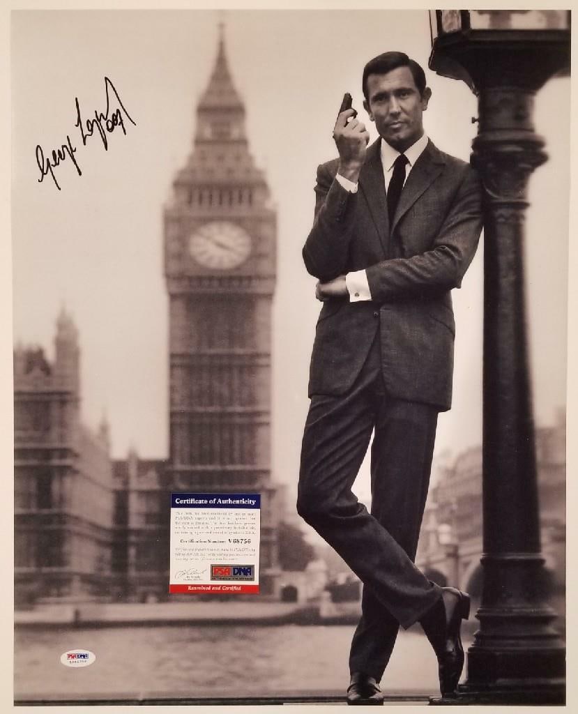 16x20 James Bond Photograph Signed by George Lazenby PSA/DNA Authenticated (1 of 1)