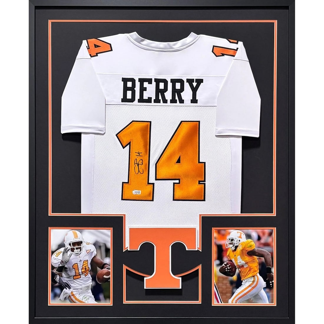 Framed Tennessee Eric Berry Autographed Jersey Beckett Authenticated (1 of 2)