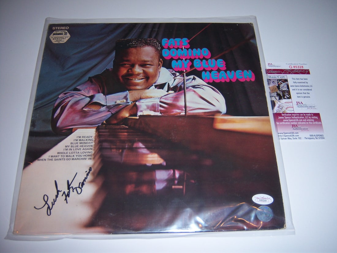 Signed Fats Domino My Blue Heaven LP with JSA COA (1 of 2)