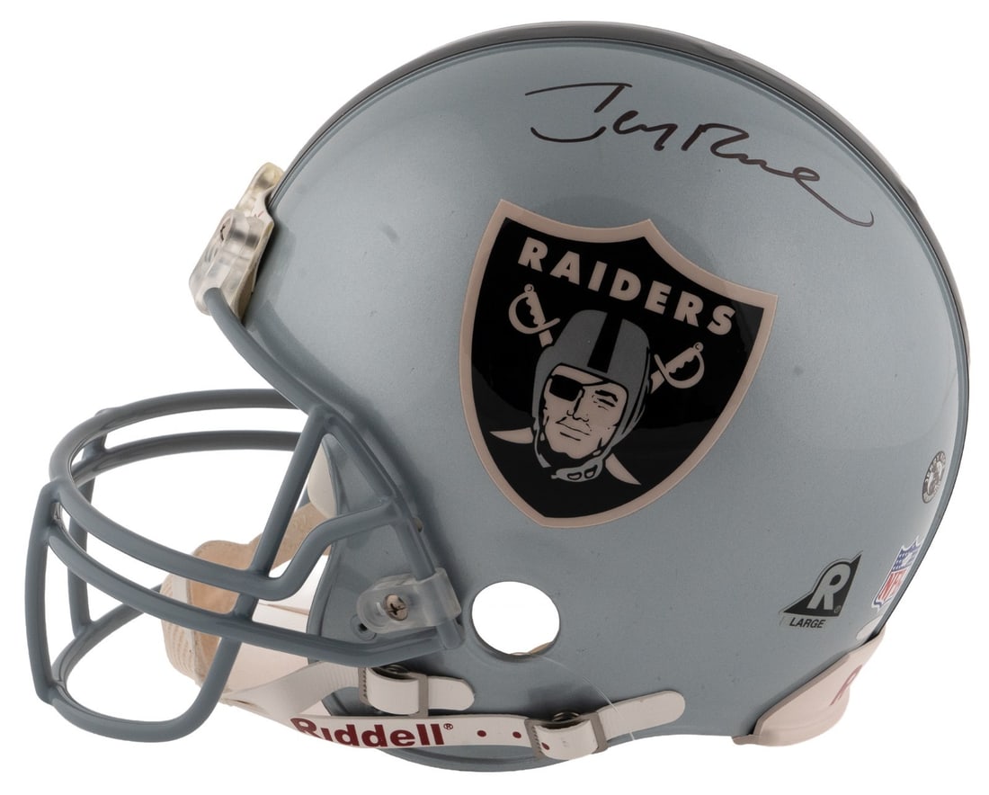 Autographed Jerry Rice Oakland Raiders Riddell Full Size Helmet Steiner COA (1 of 4)