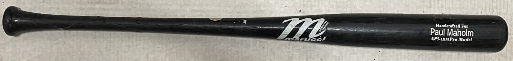 Game Used Marucci Baseball Bat Paul Maholm Los Angeles Dodgers: Game Used Marucci Baseball Bat Paul Maholm Los Angeles Dodgers This is a Paul Maholm game-used Marucci baseball bat, handcrafted as a professional model for the Los Angeles Dodgers. The bat originates