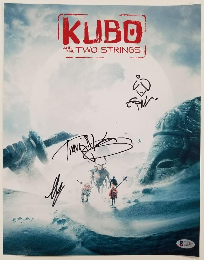 11x14 Kubo and the Two Strings Photo Signed by Three Cast with Beckett COA (1 of 2)