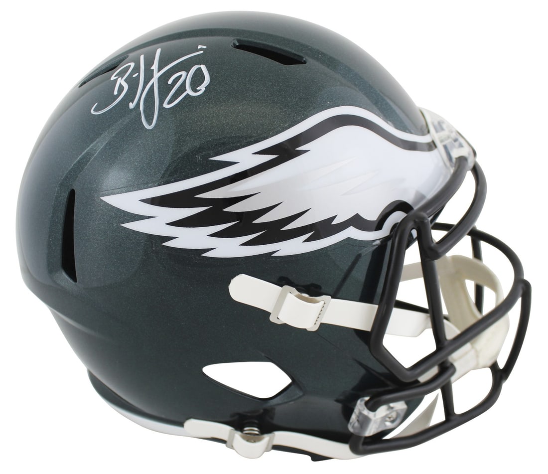 Brian Dawkins Signed Eagles Full Size Speed Replica Helmet BAS Witnessed (1 of 3)
