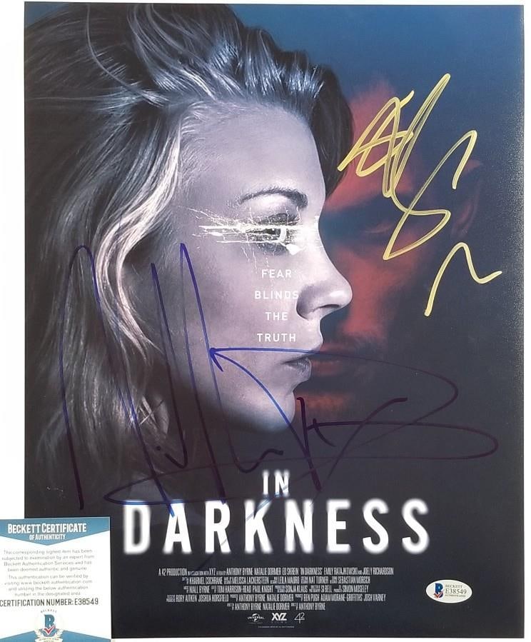 11x14 Photograph Signed by Natalie Dormer and Ed Skrein with Beckett COA: 11x14 Photograph Signed by Natalie Dormer and Ed Skrein with Beckett COA This original 11x14 photograph from the film "In Darkness" is signed by Natalie Dormer and Ed Skrein. The item includes a Becke