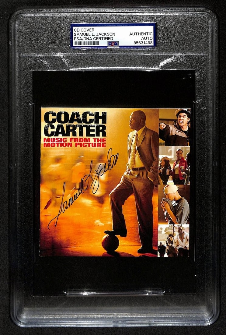 Samuel L. Jackson Autographed Coach Carter CD Cover PSA/DNA (1 of 2)