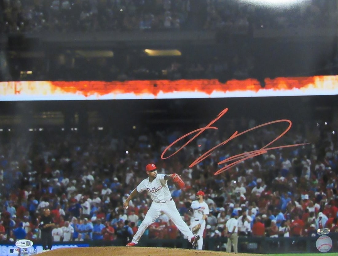 Jhoan Duran Signed Philadelphia Phillies 16x20 Photo JSA Authenticated: Jhoan Duran Signed Philadelphia Phillies 16x20 Photo JSA Authenticated Capture a piece of baseball history with this Jhoan Duran signed 16x20 photo featuring the Philadelphia Phillies. This original p