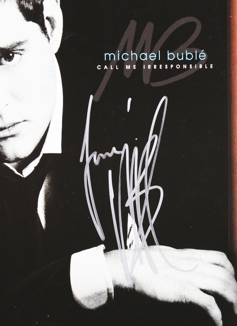 Michael Buble Signed Tour Program with JSA Authentication - 2