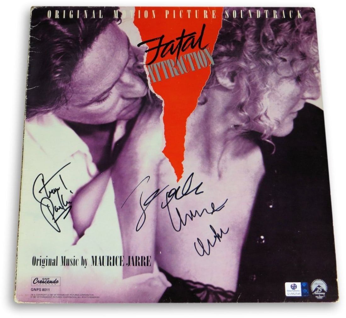 JSA Fatal Attraction autographed album cover with Douglas Close Archer Pankin (1 of 5)