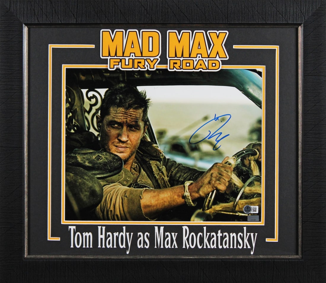 Tom Hardy Signed 11x14 Framed Photo Mad Max Fury Road BAS Certified (1 of 2)