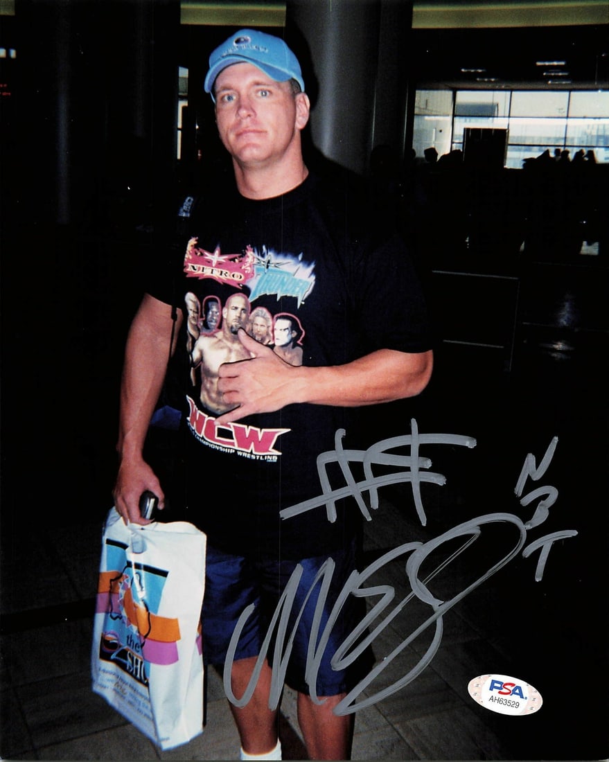 Mike Sanders WWE 8x10 Photo Autographed with PSA/DNA Certification: Mike Sanders WWE 8x10 Photo Autographed with PSA/DNA Certification This is an original 8x10 photograph of Mike Sanders, a notable WWE wrestler, professionally printed and autographed. The autograph co