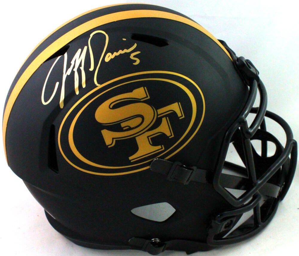 San Francisco 49ers Jeff Garcia signed Eclipse Speed football helmet Beckett (1 of 5)