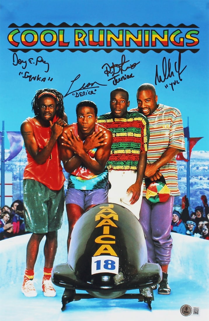 Cool Runnings Signed 12x18 Photo by Lewis Doug E Doug Leon Yoba BAS Authenticated (1 of 3)