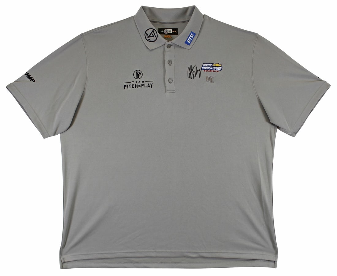 John Daly Signed Match Worn Grey Loudmouth Polo Shirt BAS Authenticated (1 of 11)