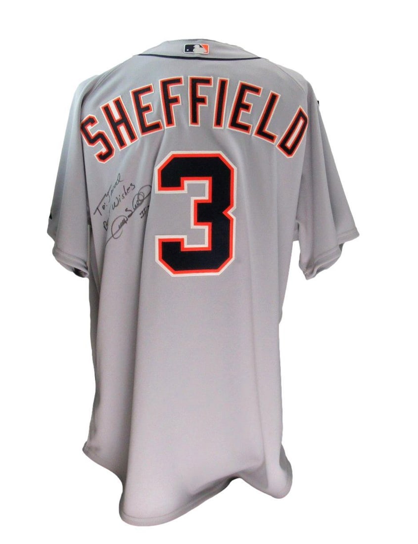 Gary Sheffield Signed Detroit Tigers Baseball Jersey PSA/DNA (1 of 4)