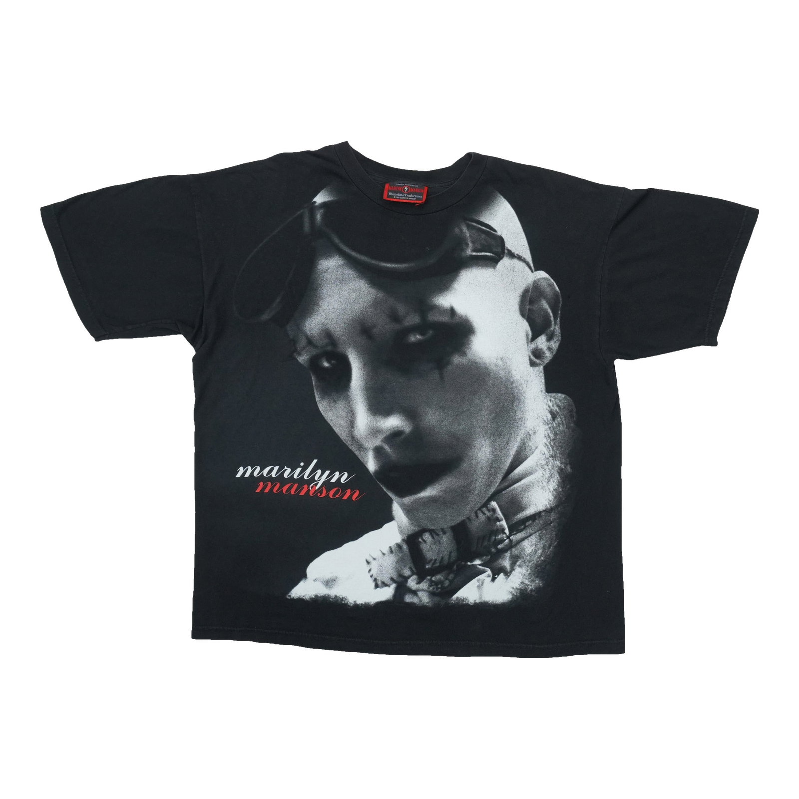 Vintage 1996 Marilyn Manson Winterland Black Cotton T Shirt (1 of 4)