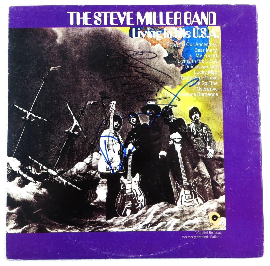 Steve Miller Boz Scaggs Dual Signed Album Cover BAS Certified (1 of 4)