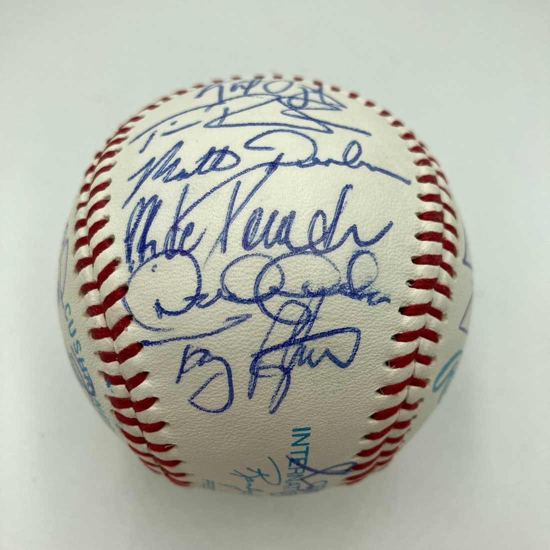 1995 Columbus Clippers team signed baseball with Derek Jeter Mariano Rivera JSA: 1995 Columbus Clippers team signed baseball with Derek Jeter Mariano Rivera JSA Original team-signed baseball from the 1995 Columbus Clippers pre-rookie period, featuring Derek Jeter and Mariano River