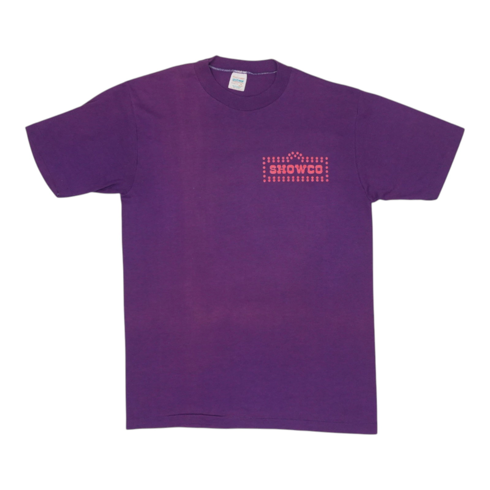 Vintage Purple Rolling Stones 1982 Europe Crew Tour Shirt Medium (1 of 6)