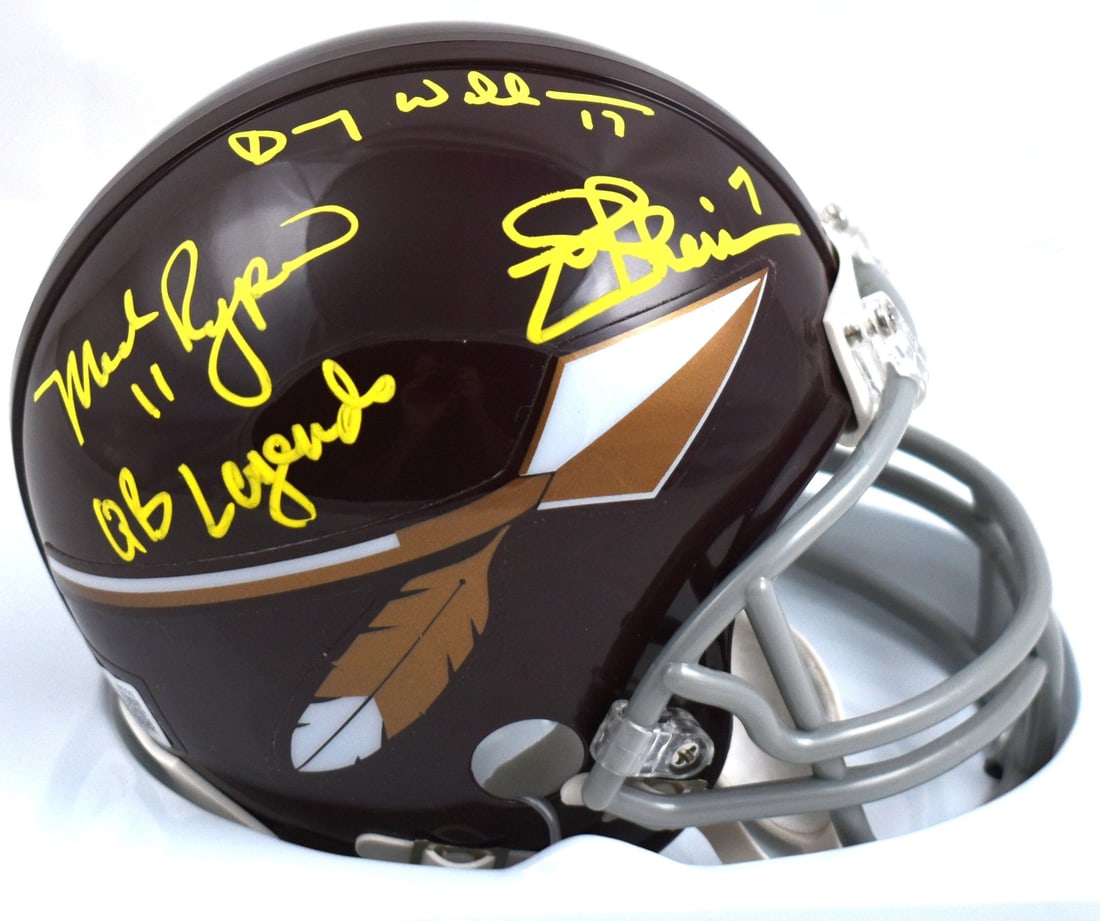 Washington Speed Mini Helmet Signed by Rypien Williams Theismann Beckett (1 of 4)