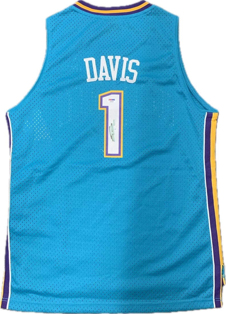 Baron Davis Autographed Jersey PSA/DNA New Orleans Hornets Basketball (1 of 3)