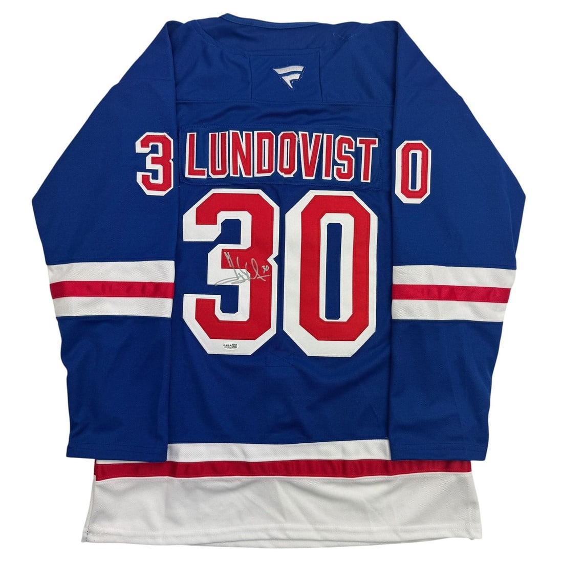 Henrik Lundqvist Signed Blue Hockey Jersey JSA COA XL (1 of 4)