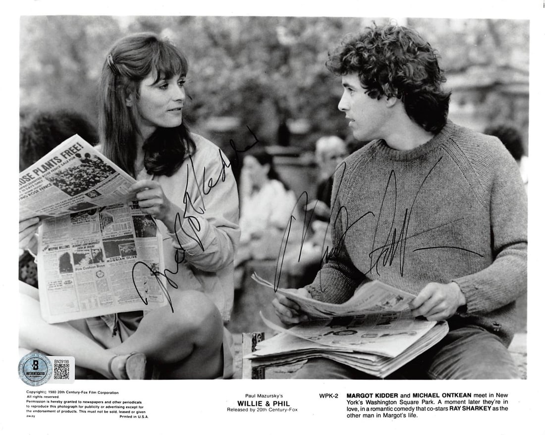 Beckett Authenticated 8x10 Photo Signed by Margot Kidder Michael Ontkean Willie and Phil (1 of 3)