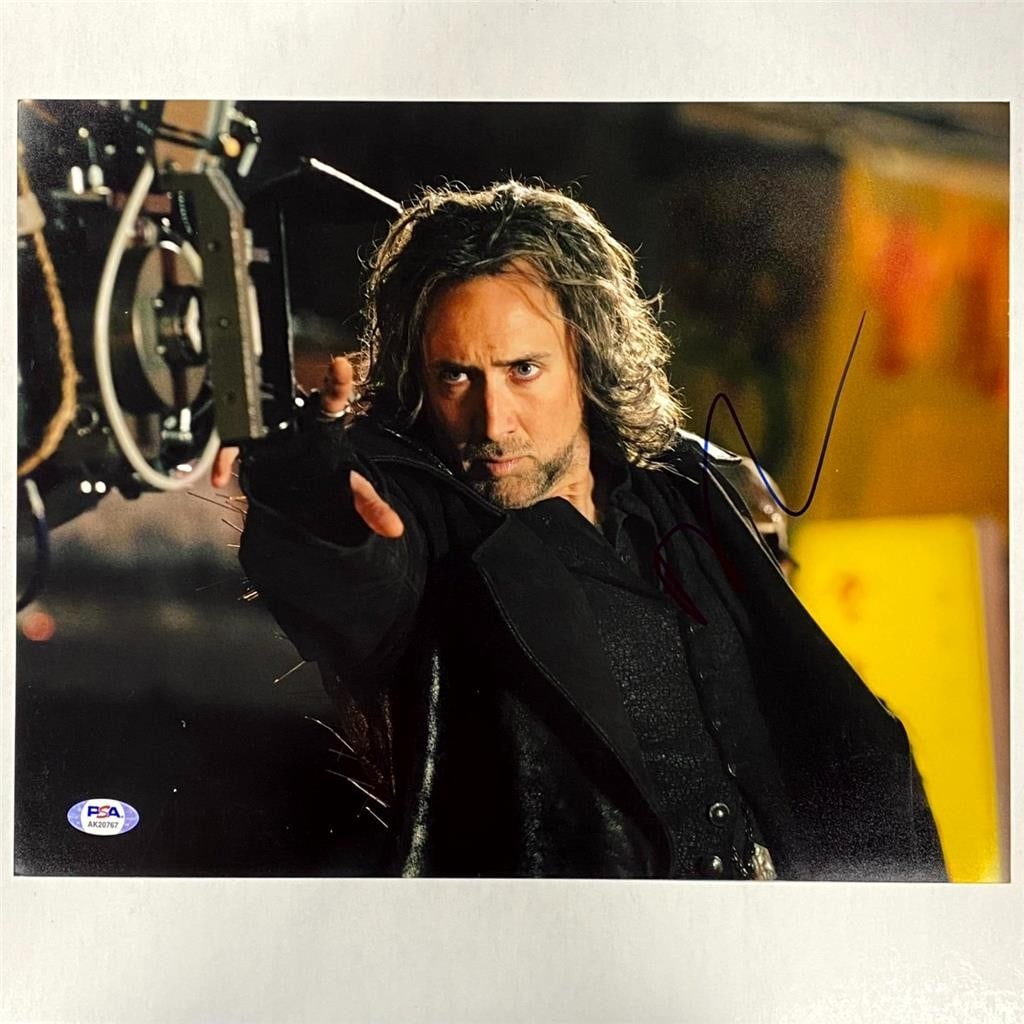 11x14 Signed Photo Nicolas Cage The Sorcerer's Apprentice PSA DNA (1 of 5)
