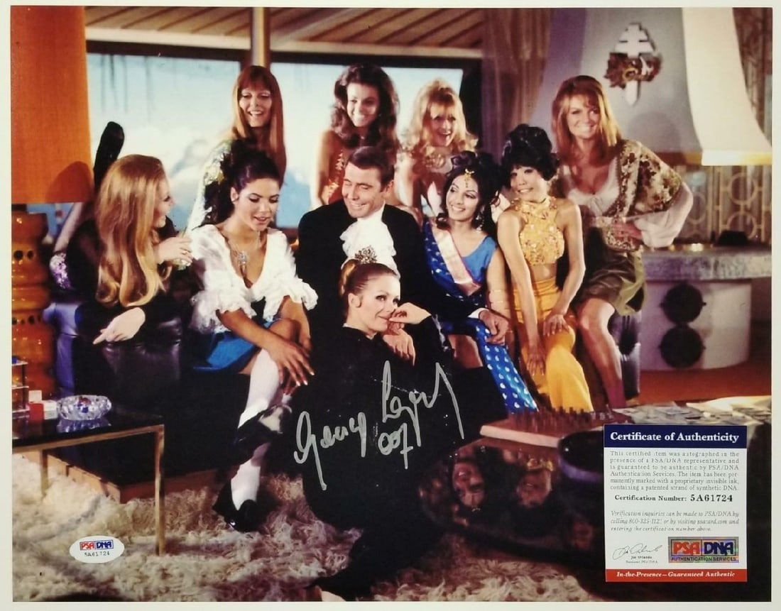 Signed George Lazenby 11x14 James Bond Photograph PSA Authenticated (1 of 1)