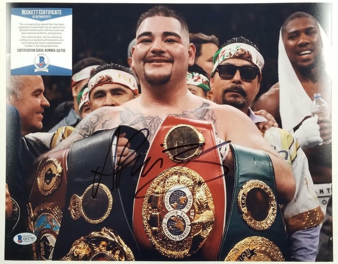 Andy Ruiz Jr signed 11x14 boxing photograph Beckett authenticated heavyweight champion (1 of 1)